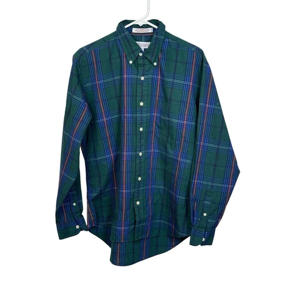John Ashford Large‎ Shirt Men's Button-Down Striped Long Sleeve VTG (?) READ